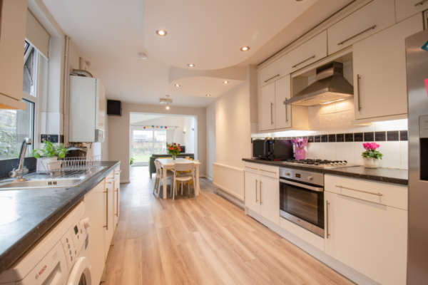 Open-plan kitchen
