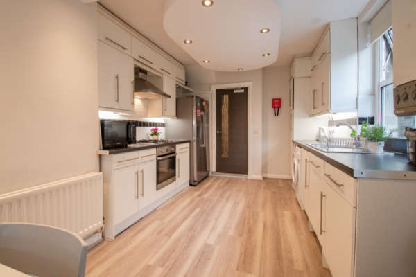 Open-plan kitchen