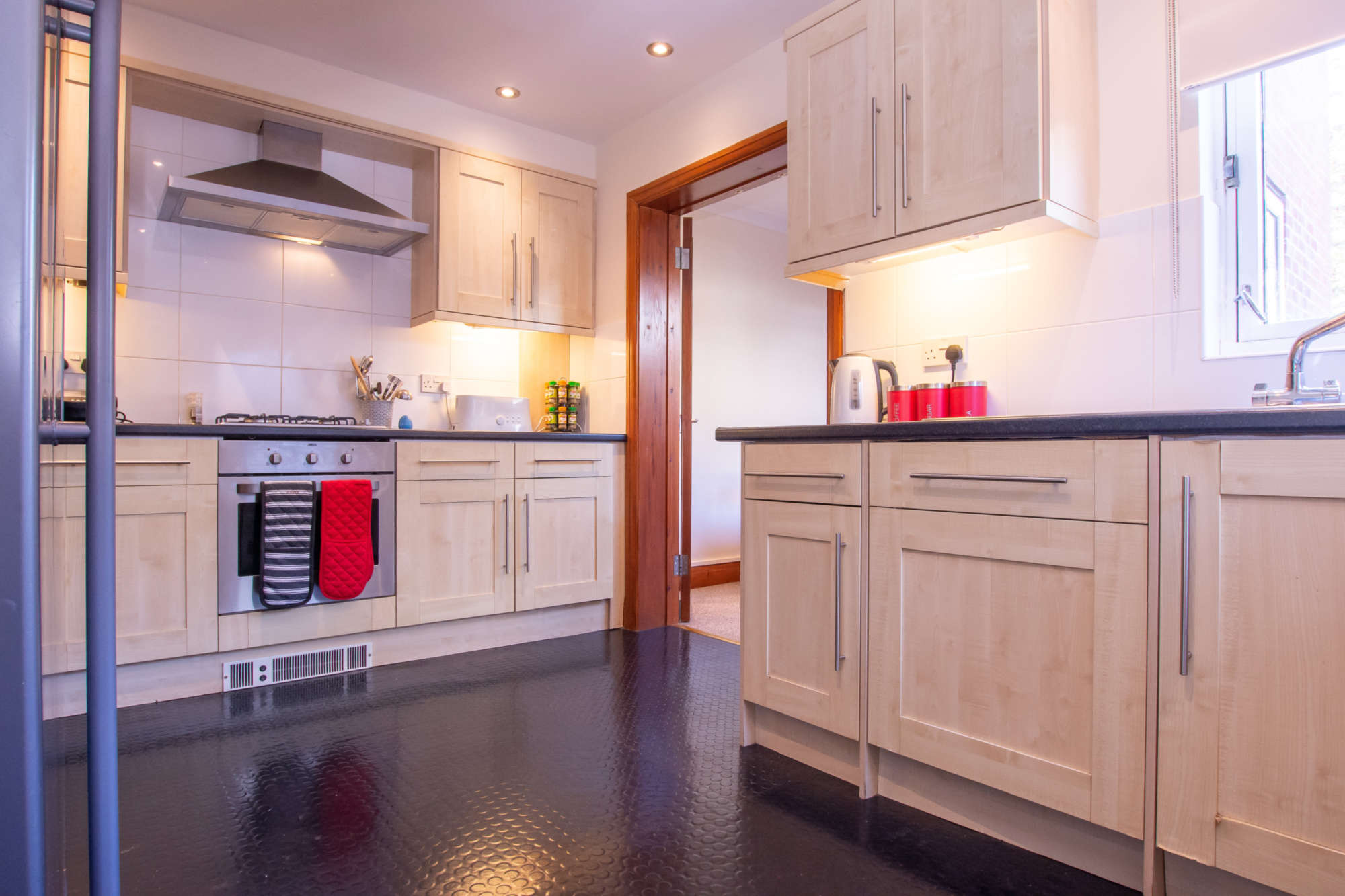 Kitchen with spotlights