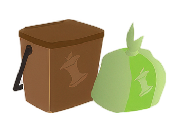 Kitchen food waste bin