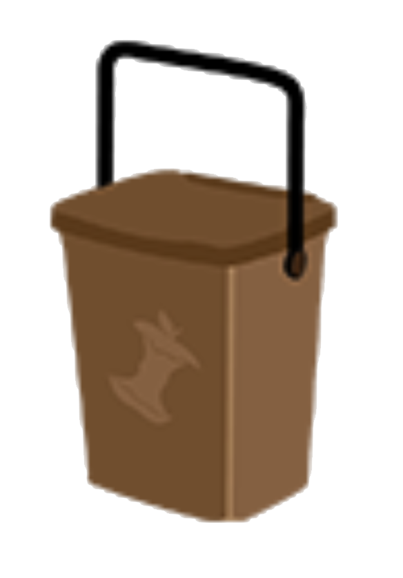 Outdoor food waste bin